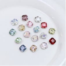 DZ 3011 8*8mm oval shape crystal fancy stone for nail art